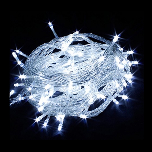 20m White Flashing LED Fairy Lights Festive Lights
