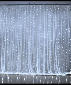 2m White LED Curtain Lights