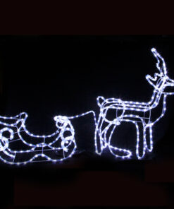3D Reindeer and sleigh