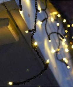 5m Warm White Rubber LED Icicles