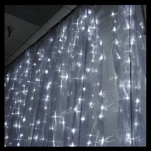 2m White LED Curtain Lights