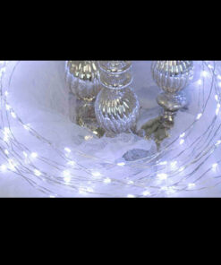 3m Cool White Silver Wire Battery Lights