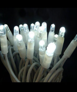 5m Cool White Rubber LED Icicles