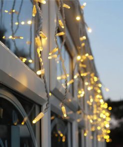 5m Warm White Rubber LED Icicles