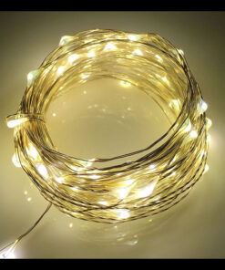 10m Silver Copper Wire Battery Lights