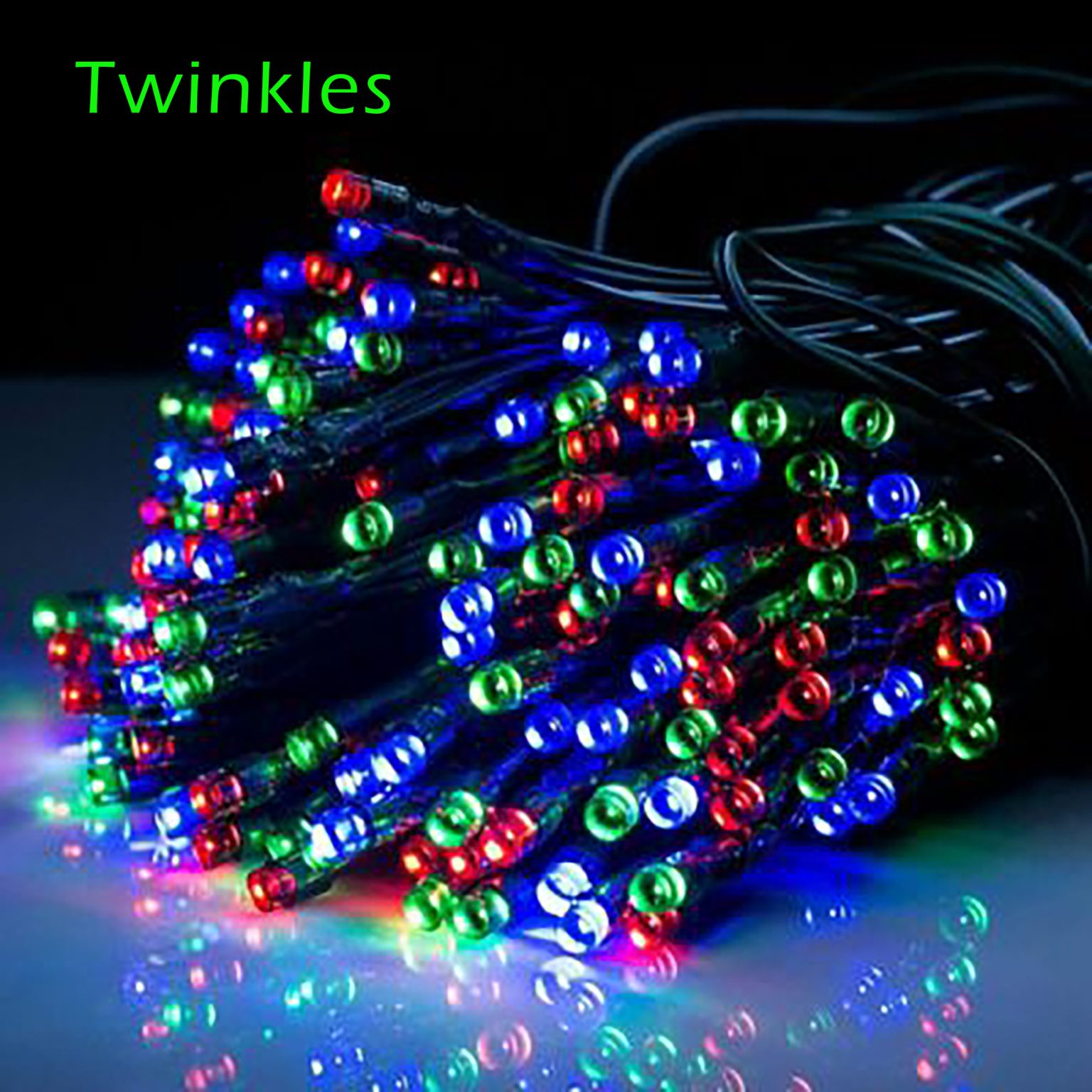 20m Rubber Coloured LED Fairy Lights