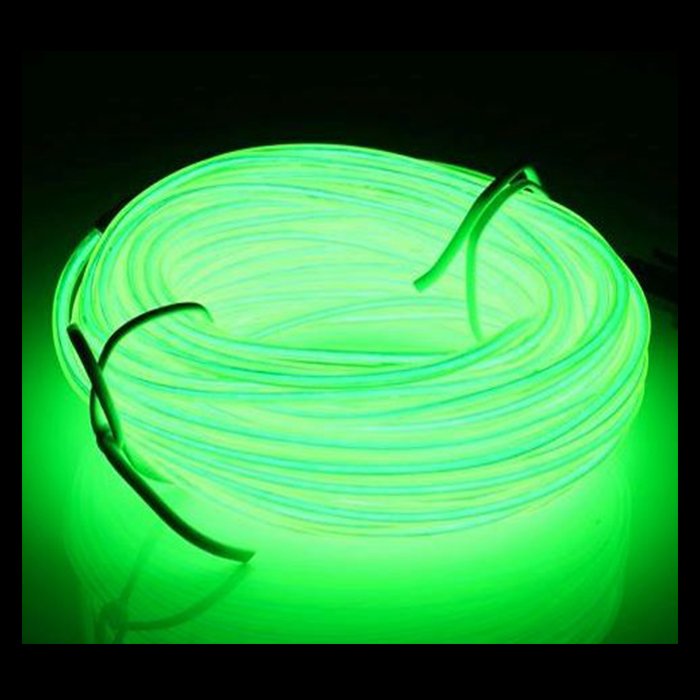 3m Green EL Wire - Festive Lights  Lights for all occasions Green EL wire