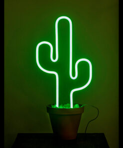 Neon sign - cactus with pot