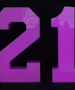 Neon Marquee Numbers