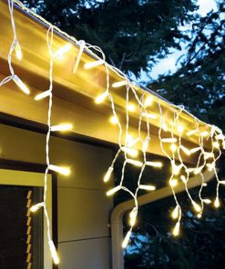 5m Twinkle Warm White Rubber LED Icicles