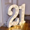 1m White Marquee Numbers