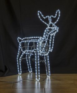 Moving Head Small Reindeer - Cool White