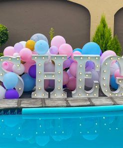 60cm White Marquee Letters