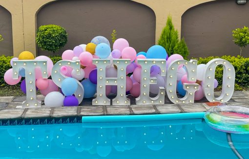 60cm White Marquee Letters