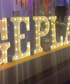 60cm White Marquee Letters
