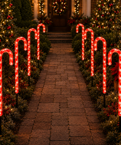 Red Candy Canes Flashing